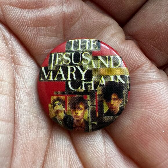 Vintage 1980’s The Jesus & Mary Chain Pin Alternative Rock Music - Picture 2 of 5